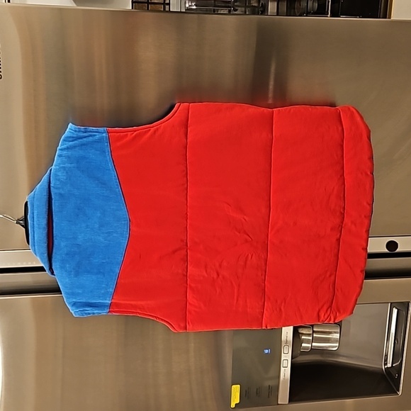💕AVIATOR NATION💕 Reversible Sleeveless Corduroy Vest ~ Red & Blue Small - Picture 2 of 12